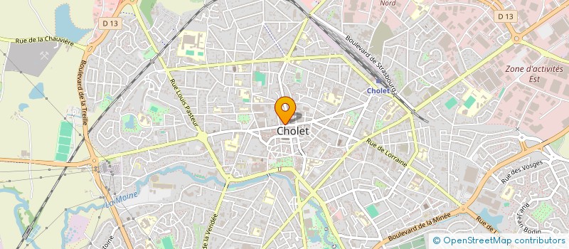 localisation de l'entreprise IDEES COULEURS à CHOLET