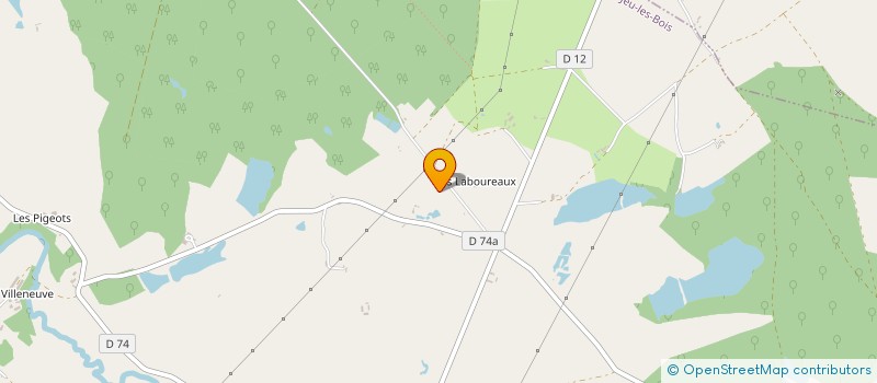 localisation de l'entreprise IDEES CREA à JEU-LES-BOIS