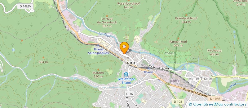 localisation de l'entreprise IDEES DESSOUS  THANN