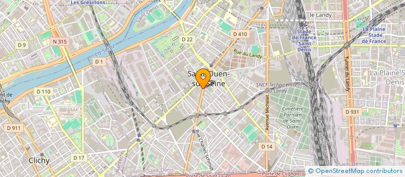 localisation de l'entreprise IDEES EN FORME  SAINT-OUEN-SUR-SEINE