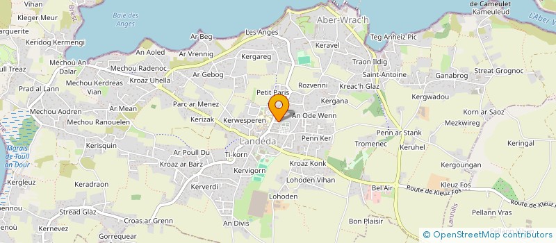 localisation de l'entreprise IDEES ET ACTIONS EN WRAC'H  LANDEDA