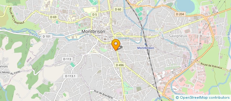 localisation de l'entreprise IDEES GOLF  MONTBRISON