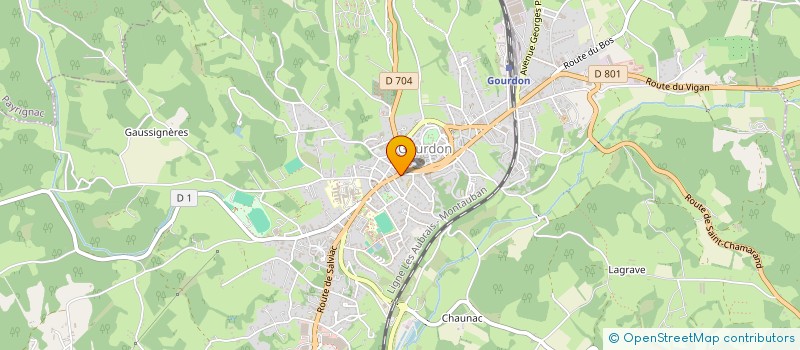 localisation de l'entreprise IDEES PLUS  GOURDON