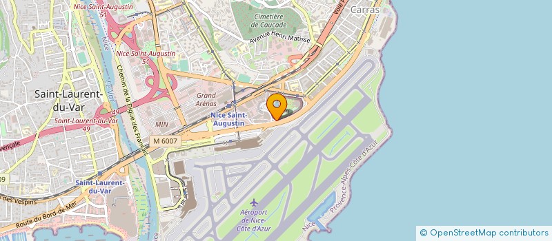 localisation de l'entreprise IDEFIB à NICE