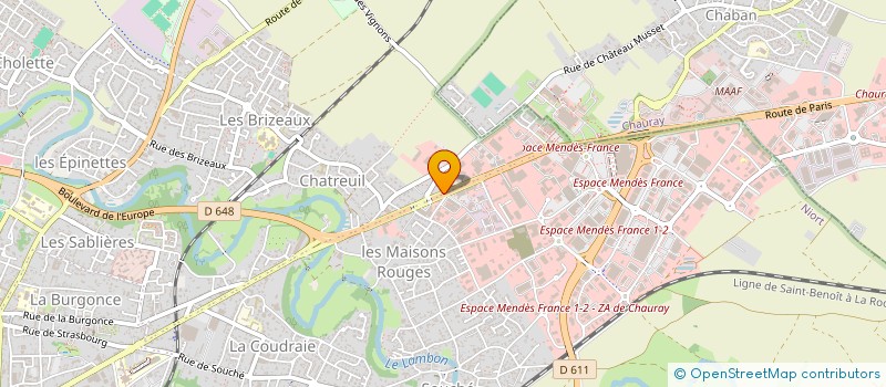 localisation de l'entreprise IDEFIX  NIORT