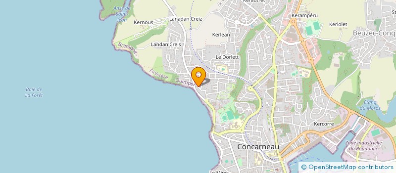 localisation de l'entreprise IDEFIX SAILING à CONCARNEAU