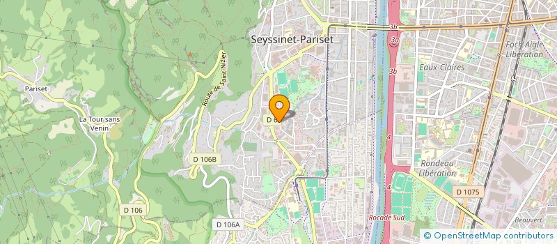 localisation de l'entreprise IDEFLEX à SEYSSINET-PARISET