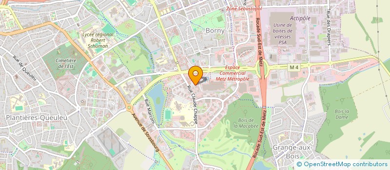 localisation de l'entreprise IDEFORMATION  METZ