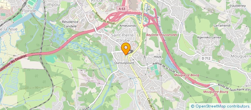 localisation de l'entreprise IDEKI  SAINT-PIERRE-D'IRUBE