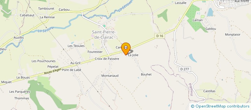 localisation de l'entreprise IDEL  SAINT-PIERRE-DE-CLAIRAC