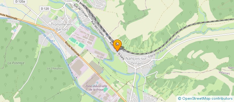 localisation de l'entreprise IDELEC à NANCOIS-SUR-ORNAIN