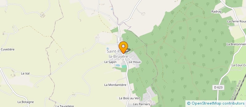 localisation de l'entreprise IDELEC à SAINT-PIERRE-LA-BRUYERE