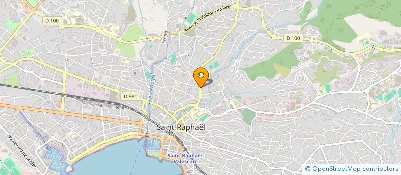 localisation de l'entreprise IDELEC à SAINT-RAPHAEL