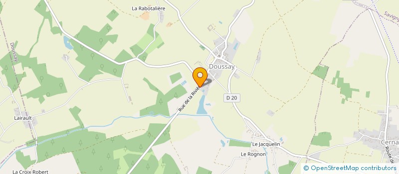 localisation de l'entreprise IDELEC CONCEPT à DOUSSAY