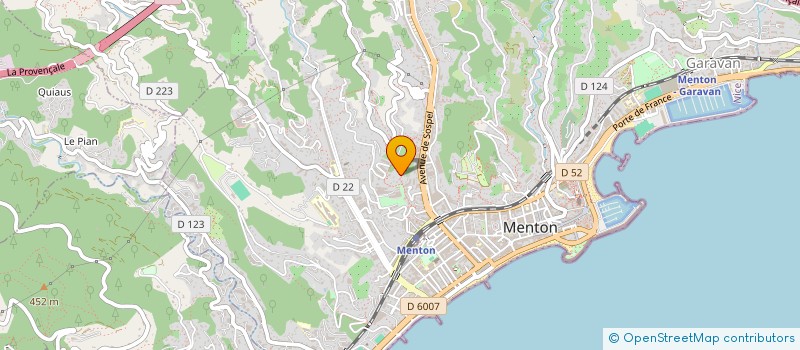 localisation de l'entreprise IDELEC MENTON à MENTON