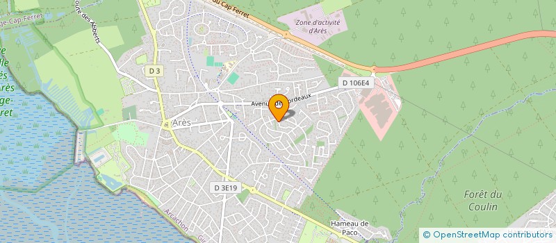 localisation de l'entreprise IDELIFE  ARES