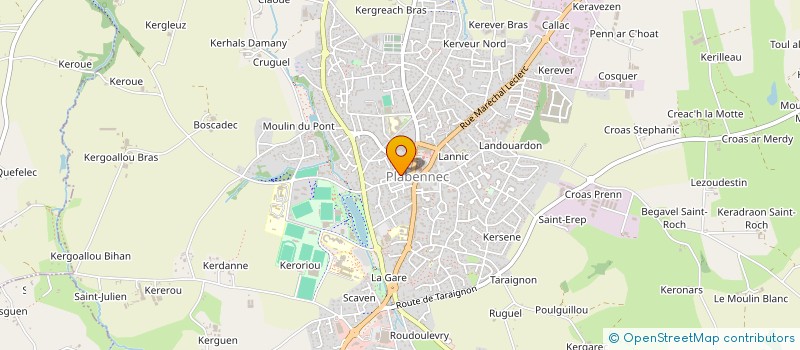 localisation de l'entreprise IDELLEC  PLABENNEC