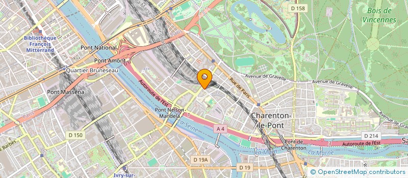 localisation de l'entreprise IDELSANTE (ASSOCIATION DES INFIRMIERES ET INFIRMIERS LIBERAUX DE CHARENTON LE PONT ET SAINT-MAURICE)  CHARENTON-LE-PONT