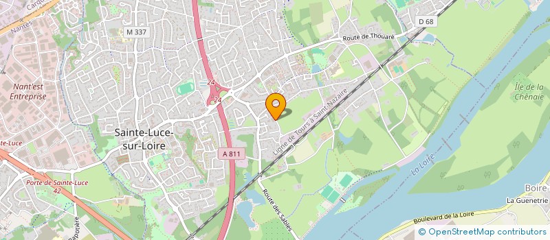 localisation de l'entreprise IDEM à SAINTE-LUCE-SUR-LOIRE