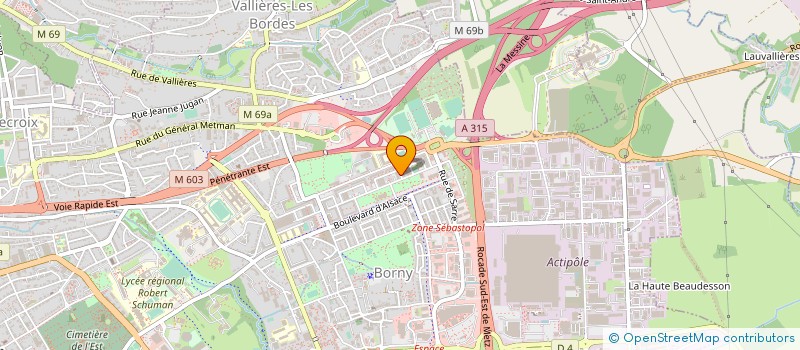 localisation de l'entreprise IDEM  METZ