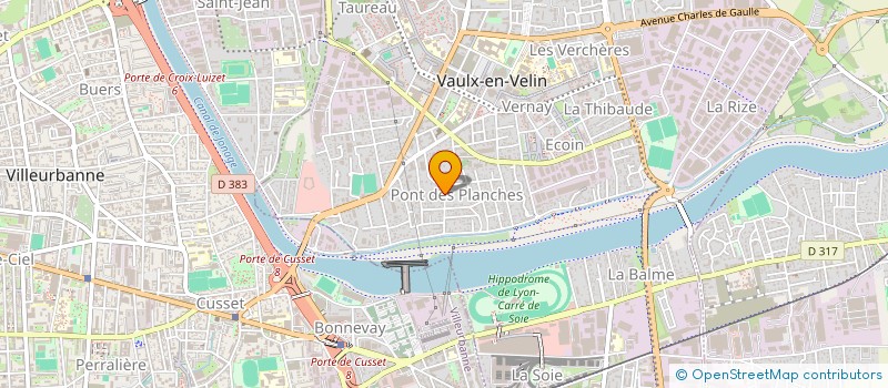 localisation de l'entreprise IDEM2I  VAULX-EN-VELIN