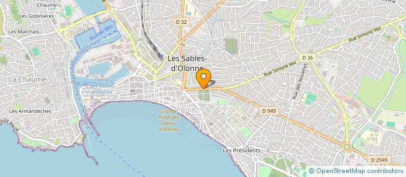 localisation de l'entreprise IDEMAPS-COPYLAB à LES SABLES D'OLONNE