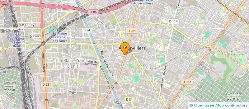 localisation de l'entreprise IDEMAT à AUBERVILLIERS