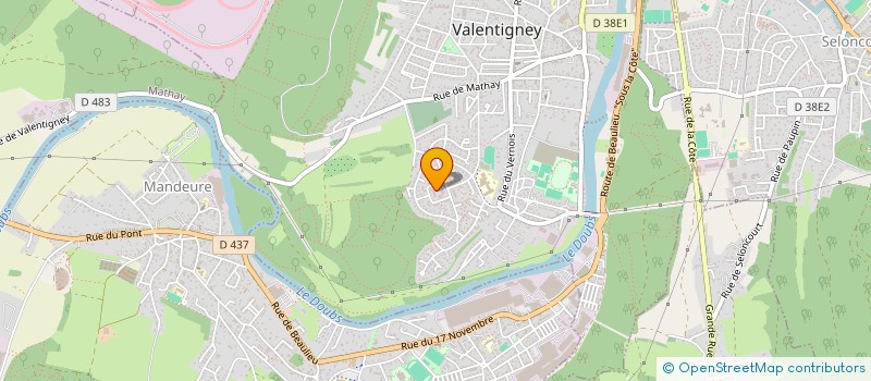 localisation de l'entreprise IDEMCO  VALENTIGNEY