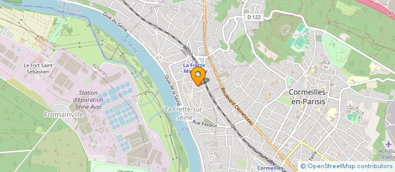 localisation de l'entreprise IDENEO  LA FRETTE-SUR-SEINE