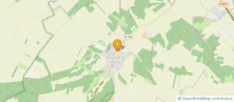 localisation de l'entreprise IDENTIFIABLE  PUISELET-LE-MARAIS