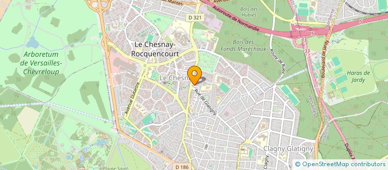 localisation de l'entreprise IDENTYS  LE CHESNAY-ROCQUENCOURT