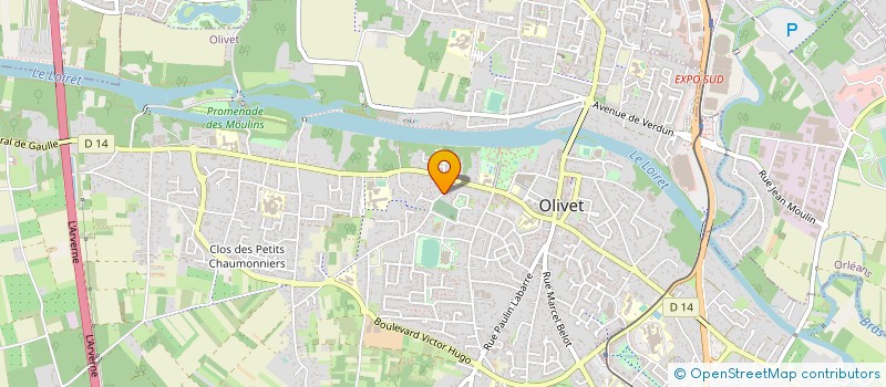 localisation de l'entreprise IDEO ELECTRICITE à OLIVET