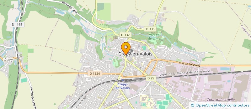 localisation de l'entreprise IDEO INFORMATIQUE à CREPY-EN-VALOIS
