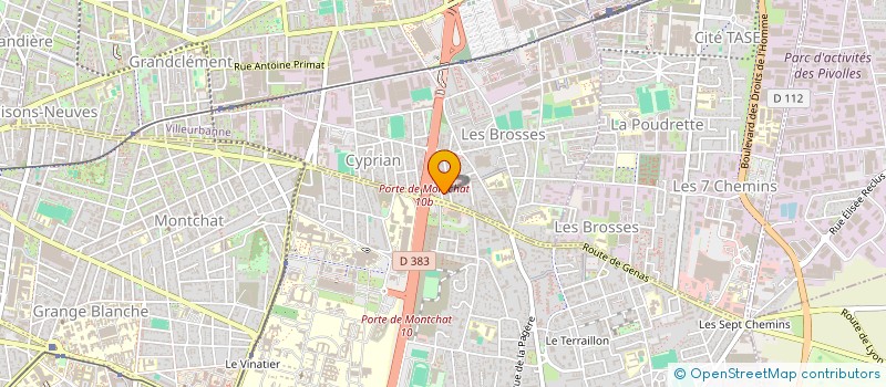 localisation de l'entreprise IDEO-MENUISERIE  VILLEURBANNE