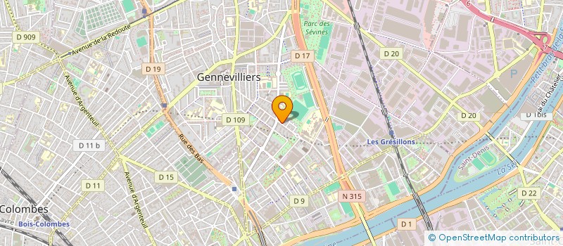 localisation de l'entreprise IDEO SIGNS à GENNEVILLIERS