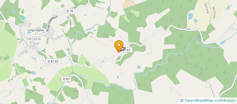 localisation de l'entreprise IDEO TAXI  SARRAZAC