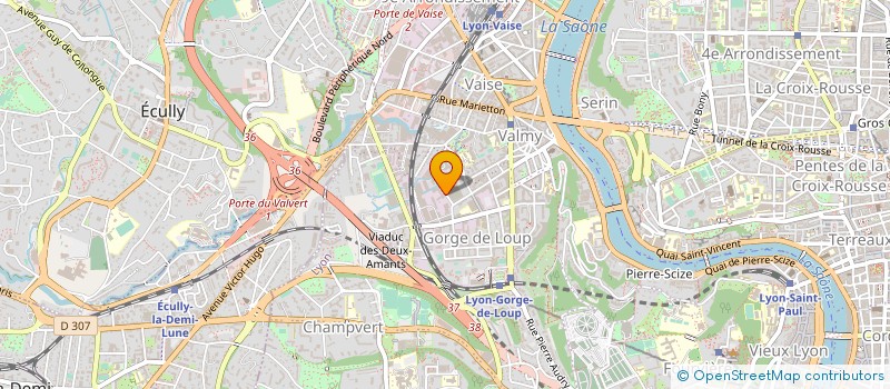localisation de l'entreprise IDEOV' GRAPHIC à LYON