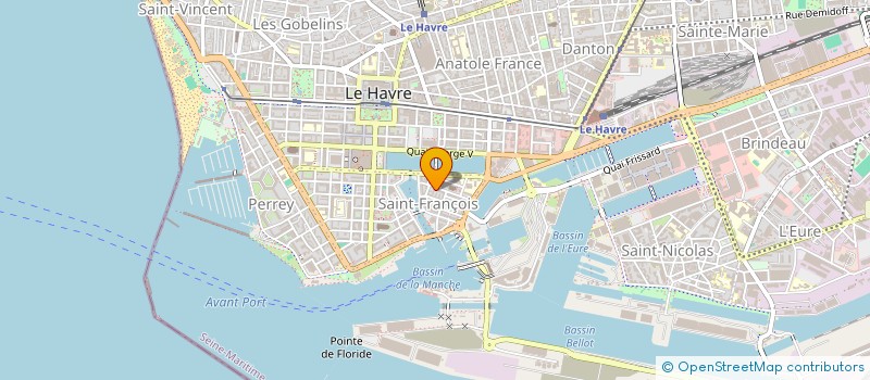 localisation de l'entreprise IDES à LE HAVRE