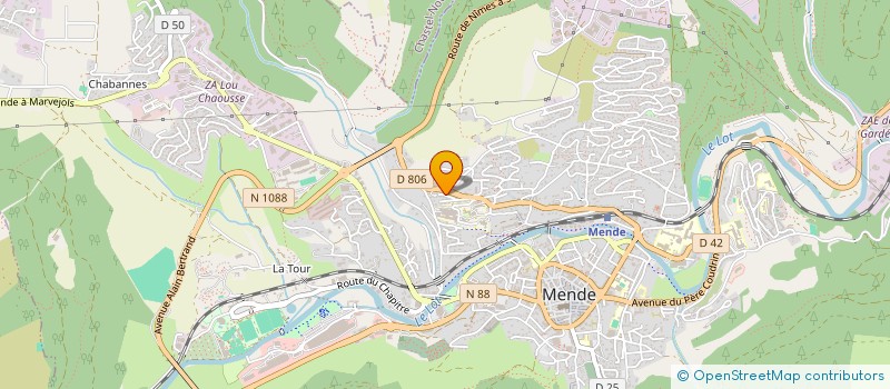 localisation de l'entreprise IDESA INSTIT ECOUTE SOUTIEN ANIMATION à MENDE