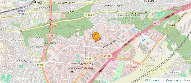 localisation de l'entreprise IDETEC ENVIRONNEMENT à VILLEBON-SUR-YVETTE
