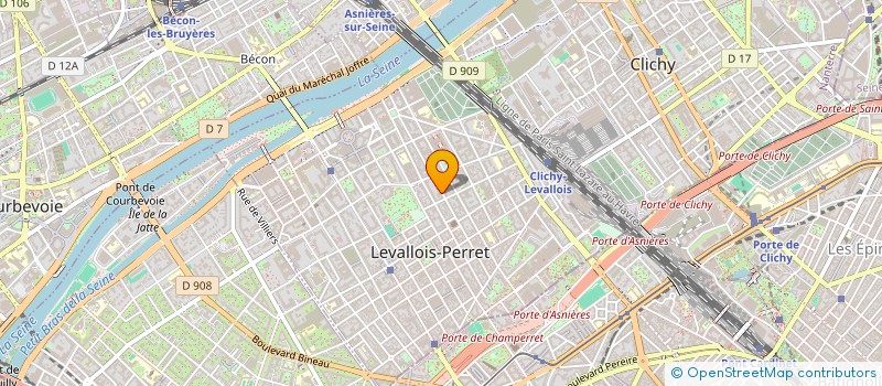 localisation de l'entreprise IDEUSCOMPANY à LEVALLOIS-PERRET