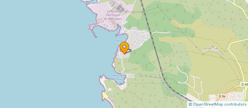 localisation de l'entreprise IDEV à MARTIGUES
