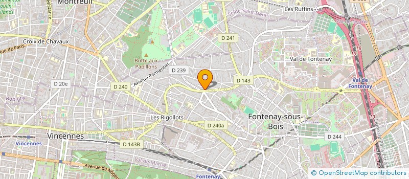 localisation de l'entreprise IDEX à FONTENAY-SOUS-BOIS