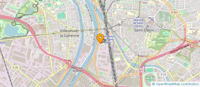 localisation de l'entreprise IDF à SAINT-DENIS