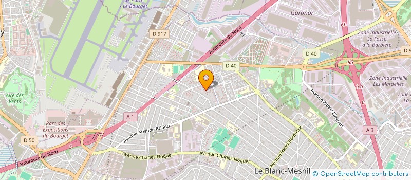 localisation de l'entreprise IDF à LE BLANC-MESNIL
