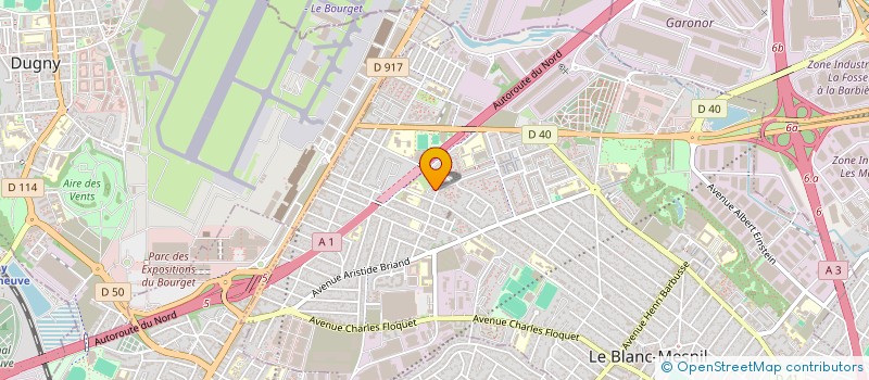 localisation de l'entreprise IDF ACADEMIE  LE BLANC-MESNIL