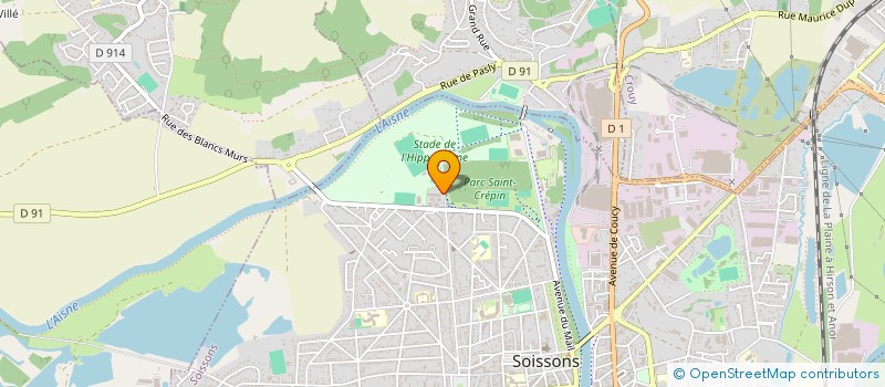 localisation de l'entreprise IDF BAT RENOVATION à SOISSONS
