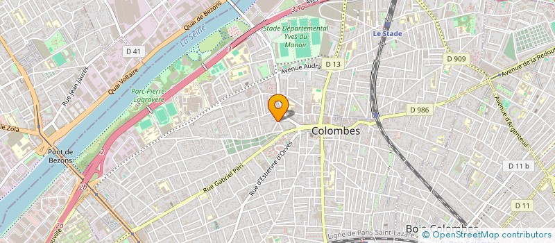 localisation de l'entreprise IDF BATI PRO  COLOMBES