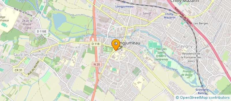 localisation de l'entreprise IDF CARS à LONGJUMEAU