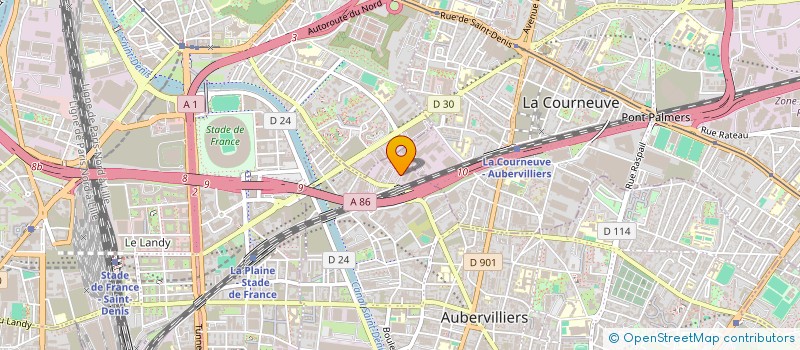 localisation de l'entreprise IDF CONCEPT  AUBERVILLIERS